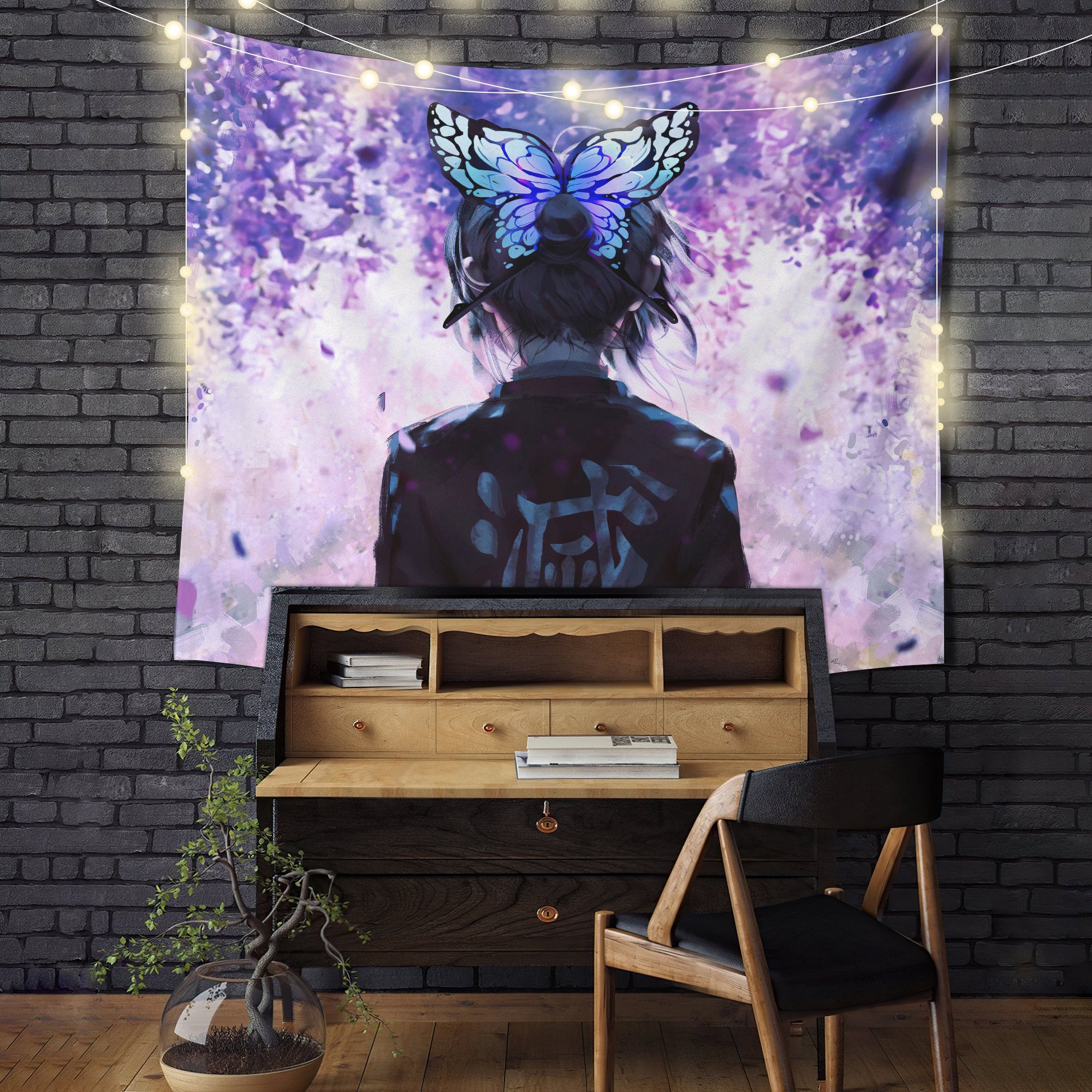 Shinobu Demon Slayer Tapestry Room Decor Nearkii