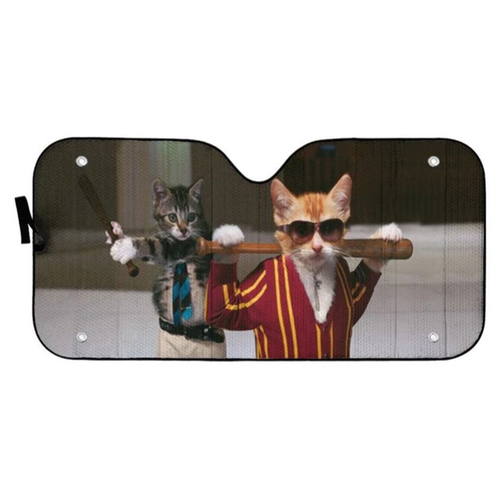 Garfield Kittens Badass Custom Car Auto Sun Shades Windshield ...