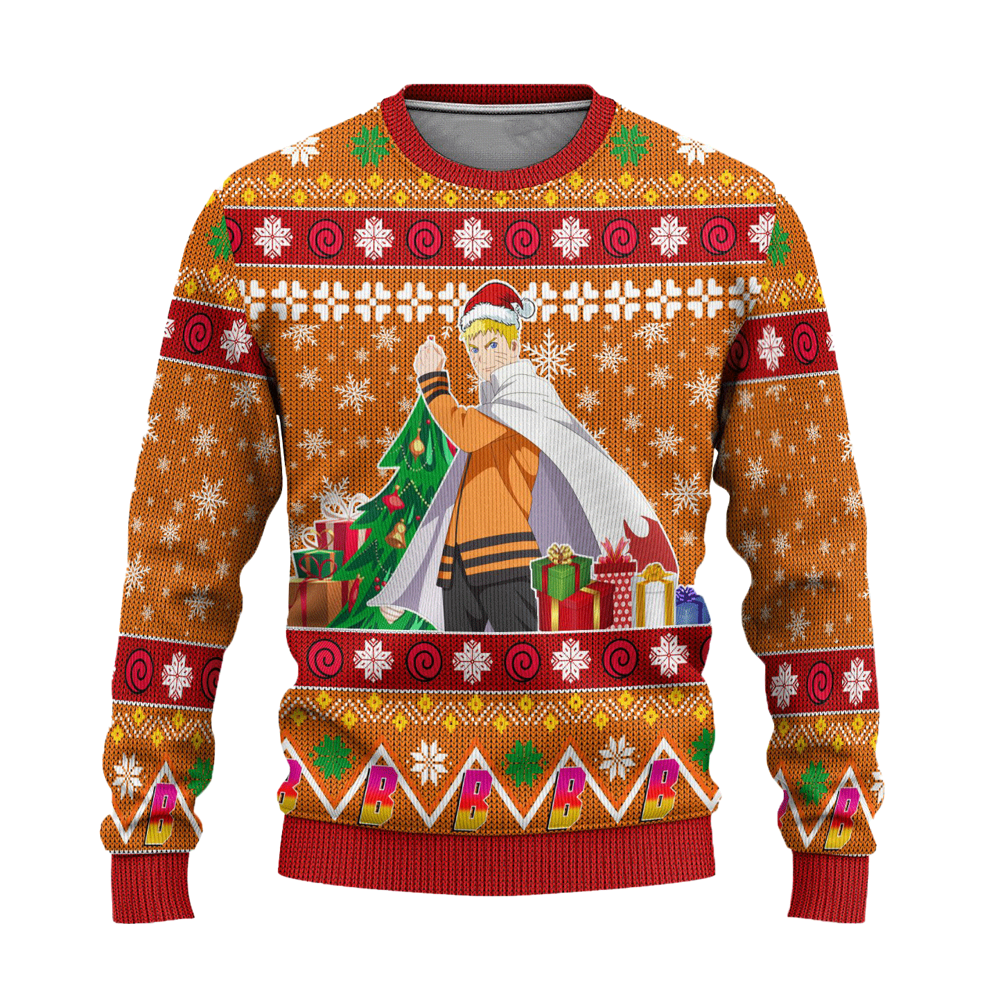 Naruto Uzumaki Anime Ugly Christmas Sweater Custom Boruto Xmas Gift