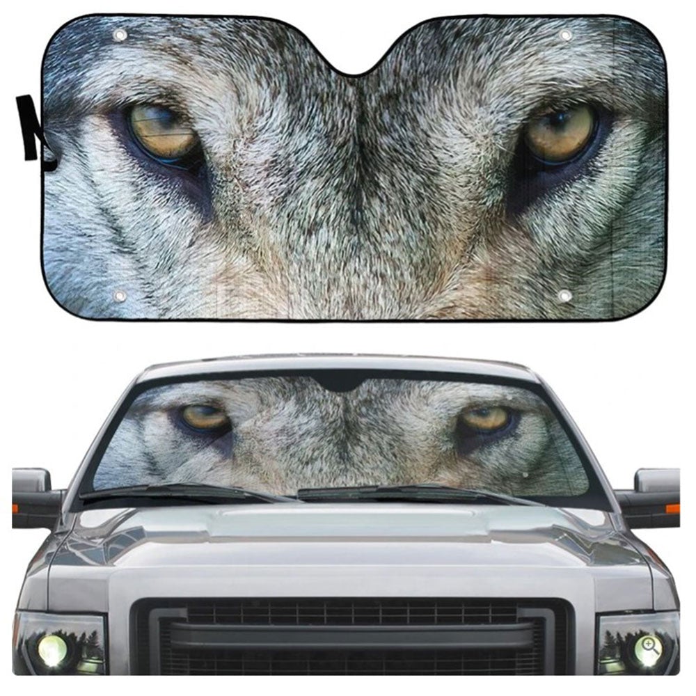 Wolf Eyes Car Auto Sun Shades Windshield Accessories Decor Gift