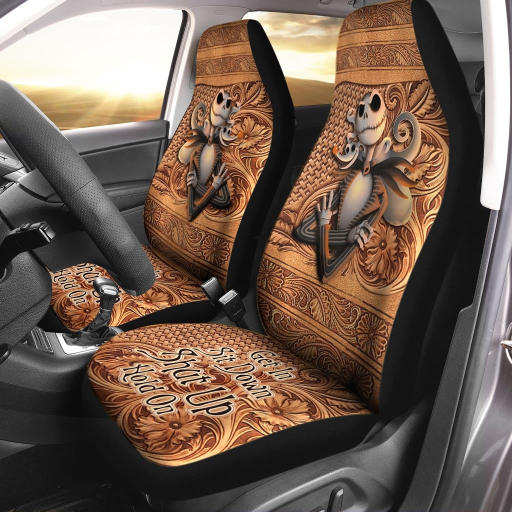 Get In Sit Down Shut Up Hold On-Jack Skellington Seat Covers