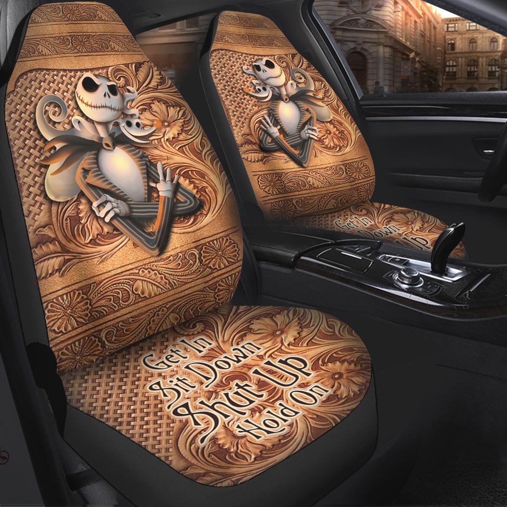 Get In Sit Down Shut Up Hold On-Jack Skellington Seat Covers