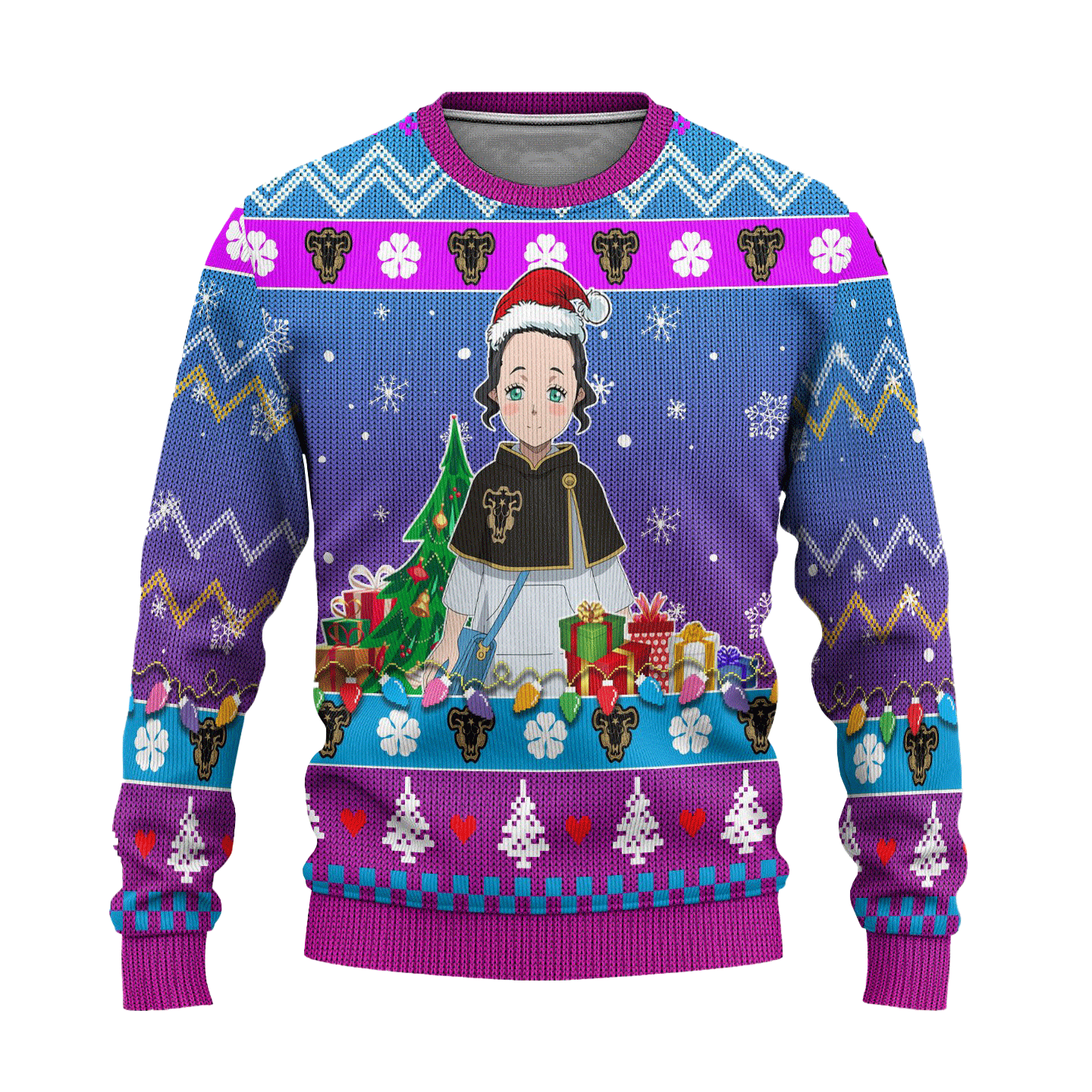 Charmy Pappitson Anime Ugly Christmas Sweater Black Clover Xmas Gift