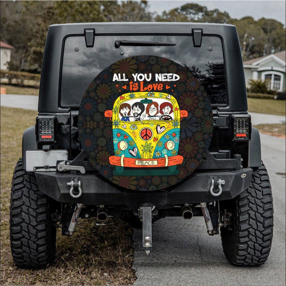 Skull Hiding Funny Car Spare Tire Covers T For Campers Nearkii