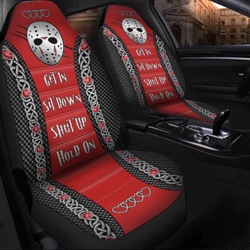 Jason Voorhees Get In Sit Down Shut Up Hold On Car Seat Cover