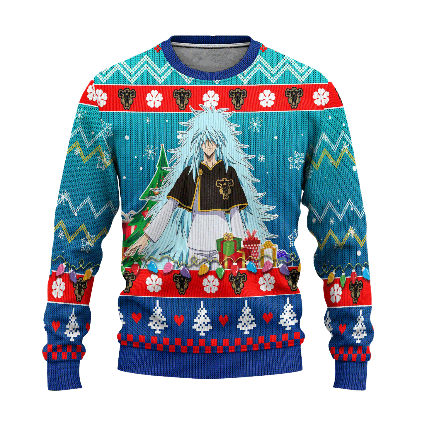 Henry Legolant Anime Ugly Christmas Sweater Black Clover Xmas Gift