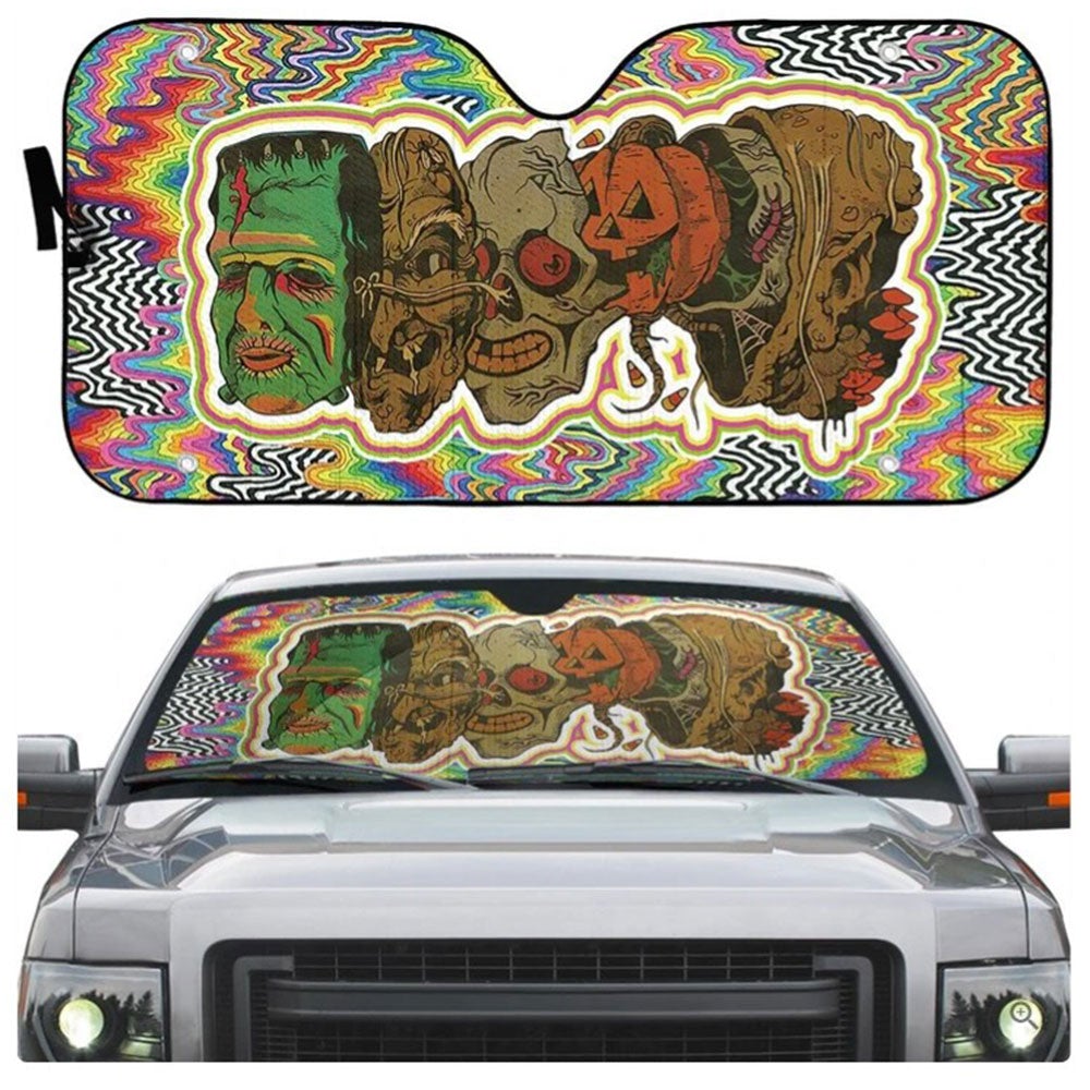 Horror Halloween Custom Car Auto Sun Shades Windshield Accessories Decor Gift