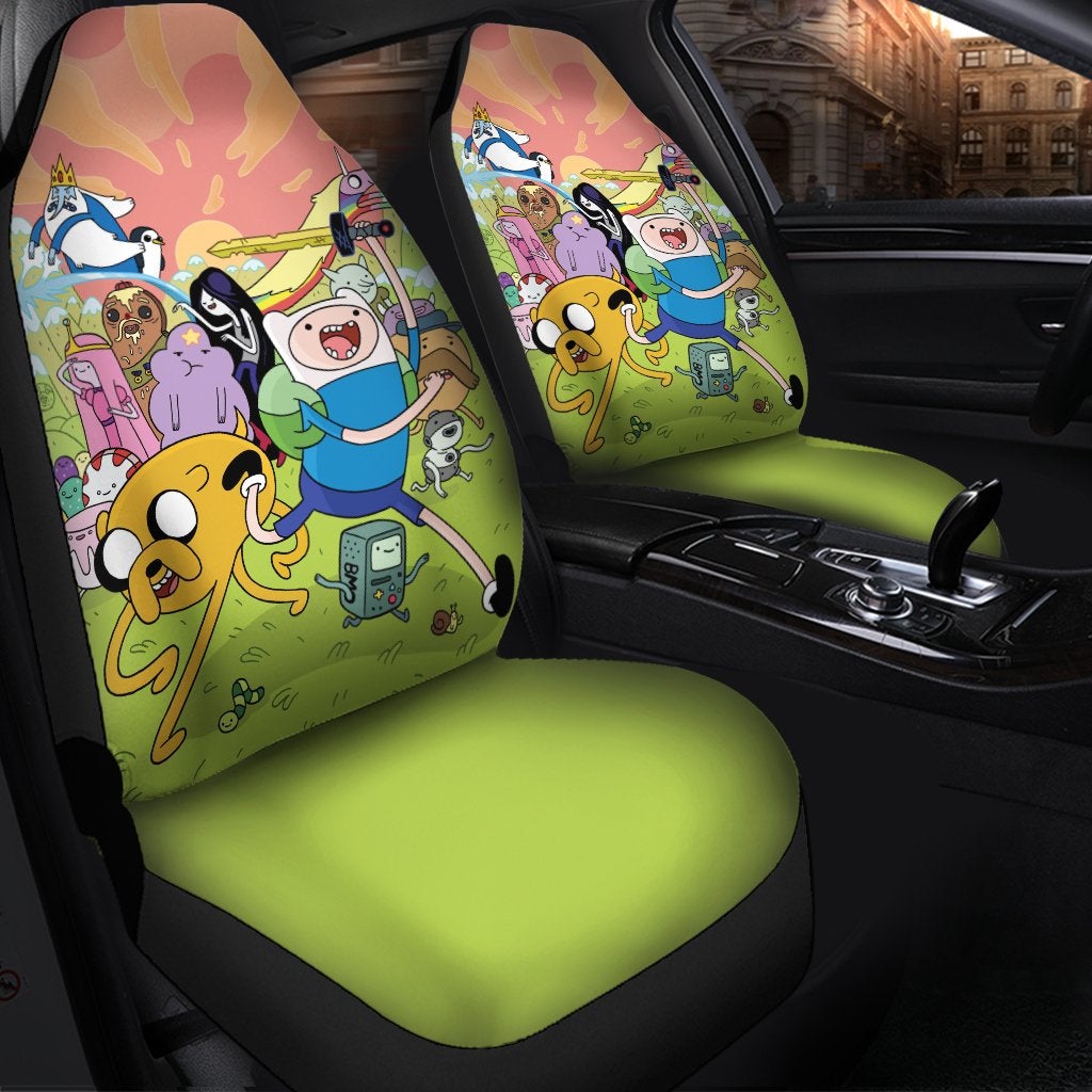 Adventure Time Premium Custom Car Seat Covers Decor Protectors 6