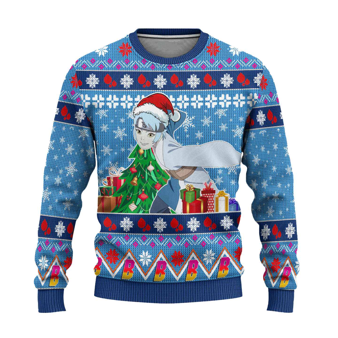 Mitsuki Anime Ugly Christmas Sweater Custom Boruto Xmas Gift