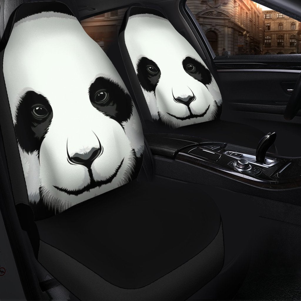 Panda 3D Premium Custom Car Seat Covers Decor Protectors