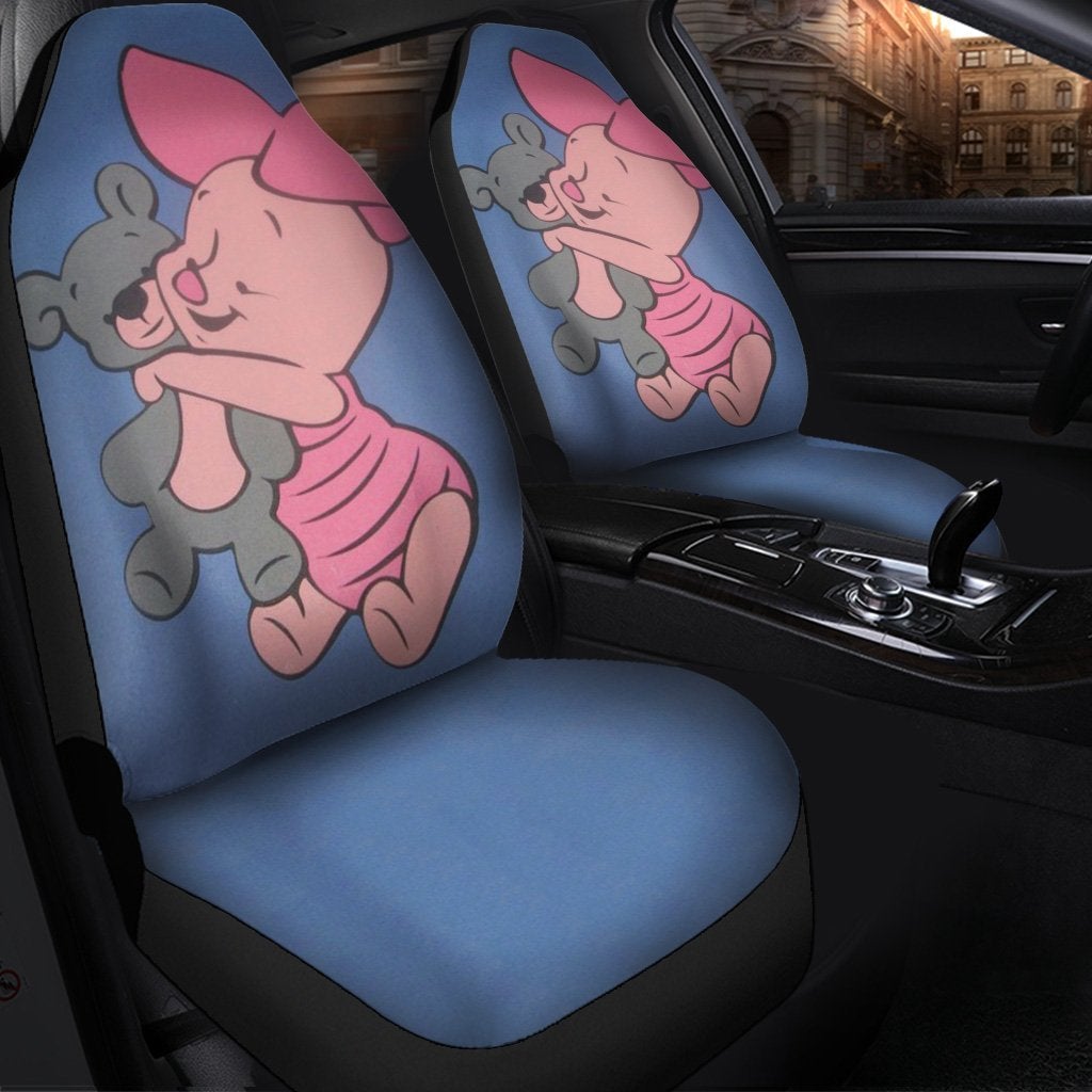 Piglet And Teddy Premium Custom Car Seat Covers Decor Protector