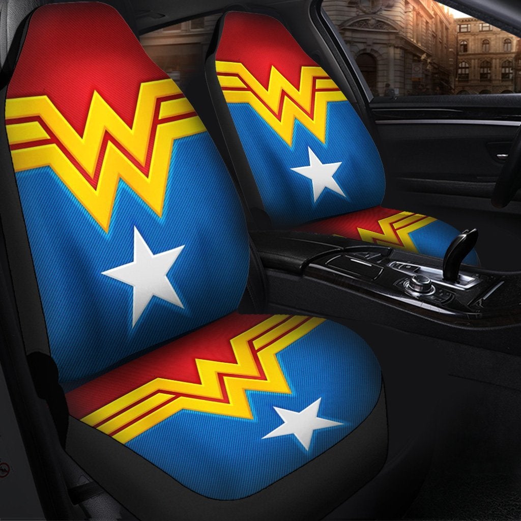 Wonder Woman Premium Premium Custom Car Seat Covers Decor Protector