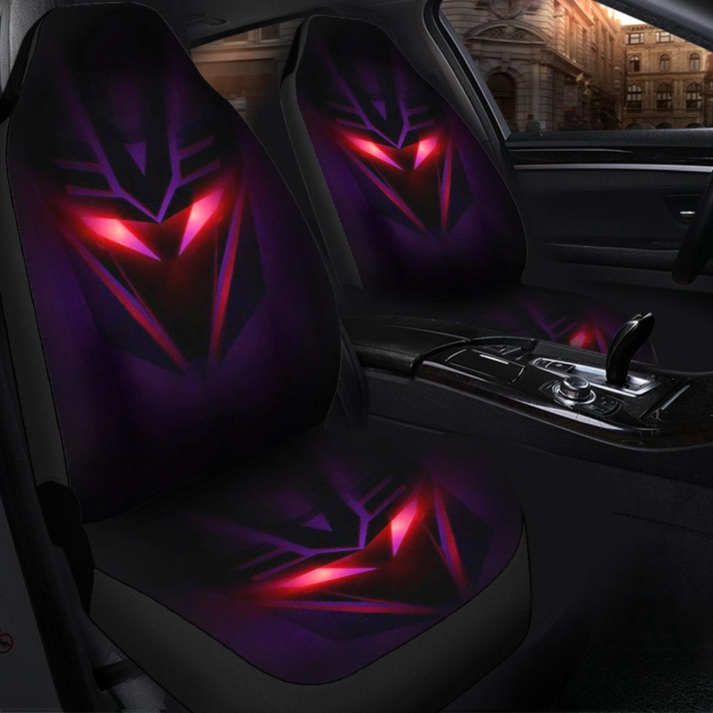 Decepticons Night Logo Premium Custom Car Seat Covers Decor Protectors