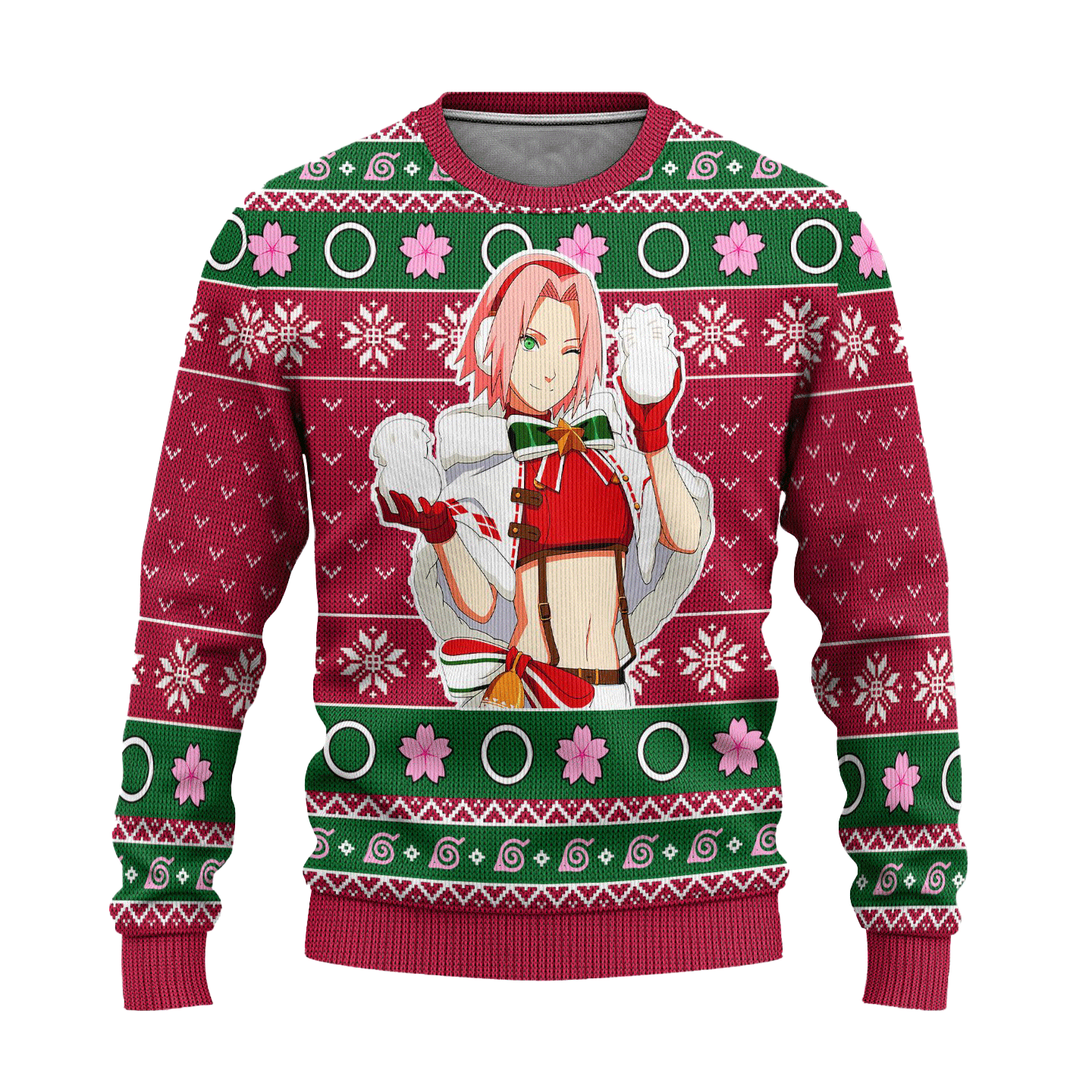Sakura Teen Age Ugly Christmas Sweater 