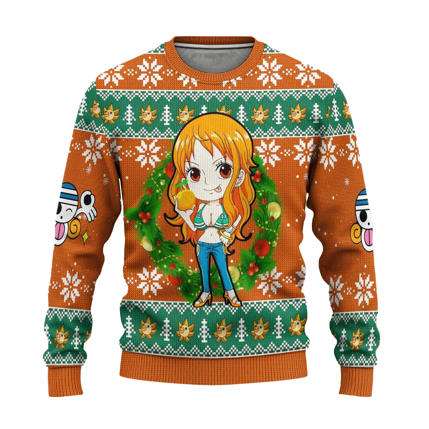 Nami One Piece Anime Ugly Christmas Sweater Xmas Gift