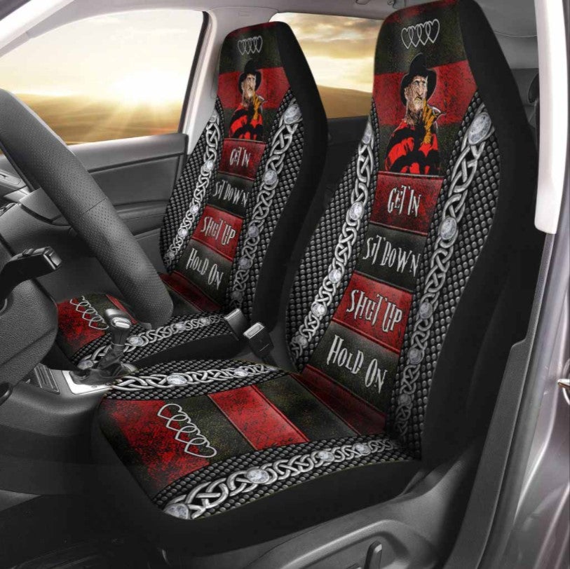 Freddy Krueger Sweet Dreams Get In Sit Down Shut Up Hold On Car Seat Cover