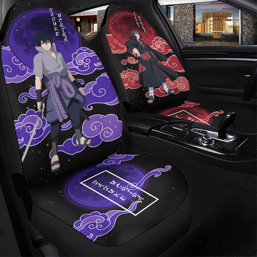 Sikker nyt år halvt Naruto Car Accessories Anime Car Premium Custom Car Seat Covers Decor  Protectors Itachi and Sasuke - Nearkii