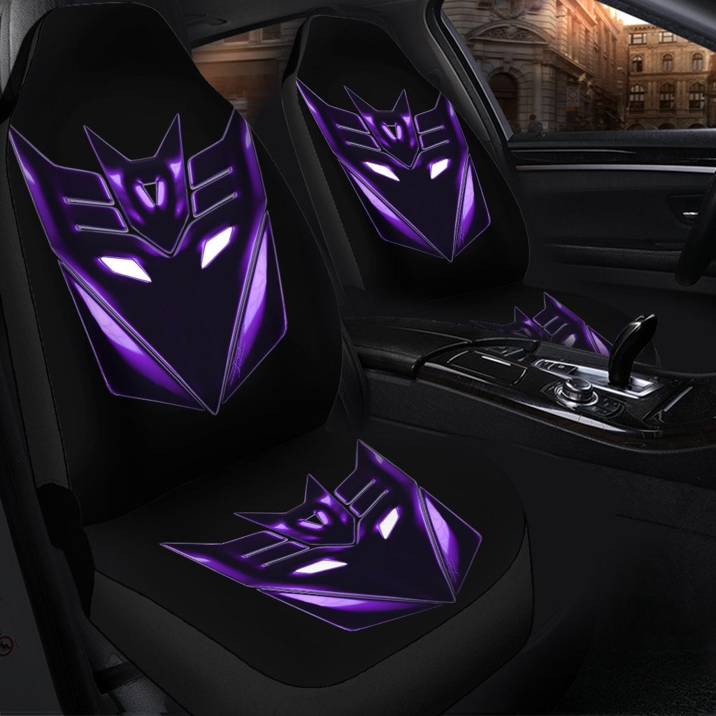 Decepticon Transformers Premium Custom Car Seat Covers Decor Protector