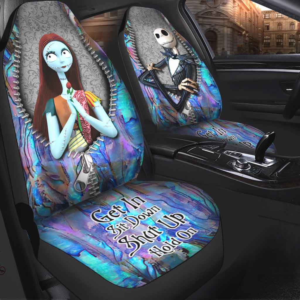 Get In Sit Down Shut Up Hold On-Nightmare Jack And Sally Seat Covers