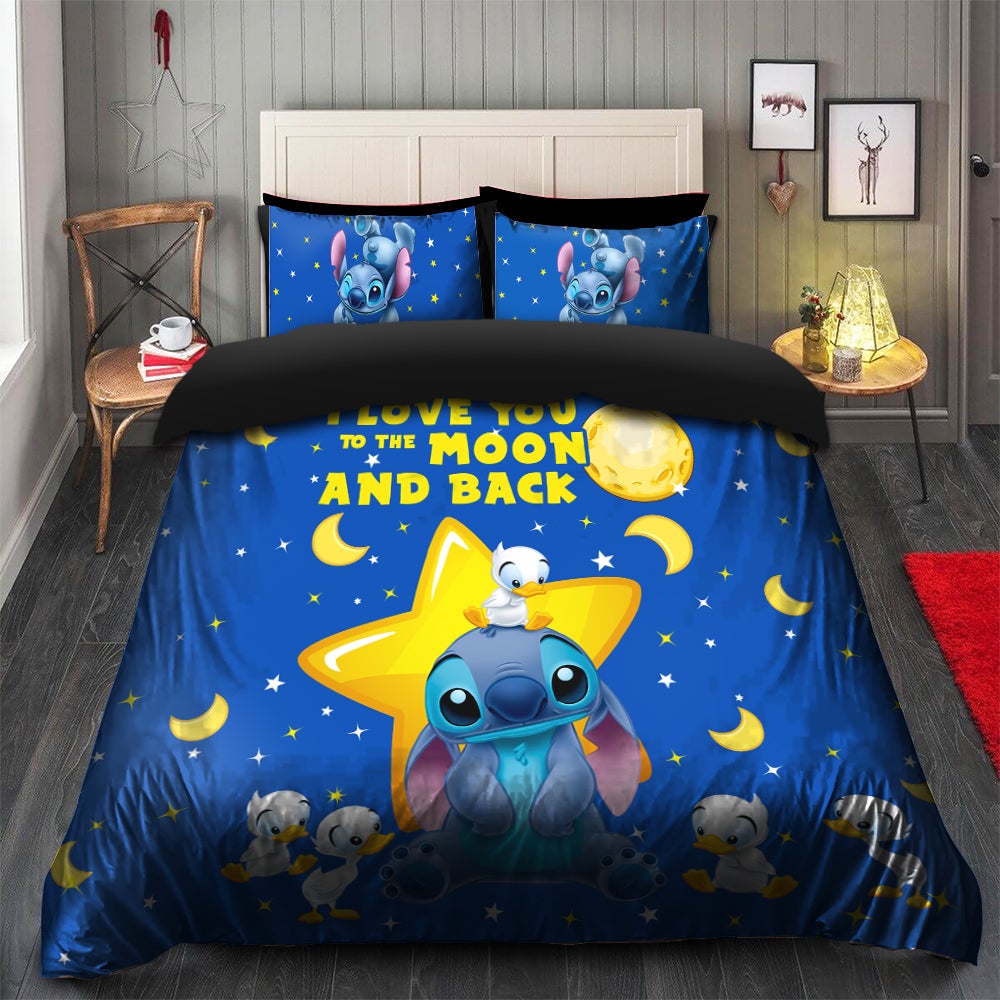 Cute Stitch And Dutch Bedding Set Duvet Cover And 2 Pillowcases