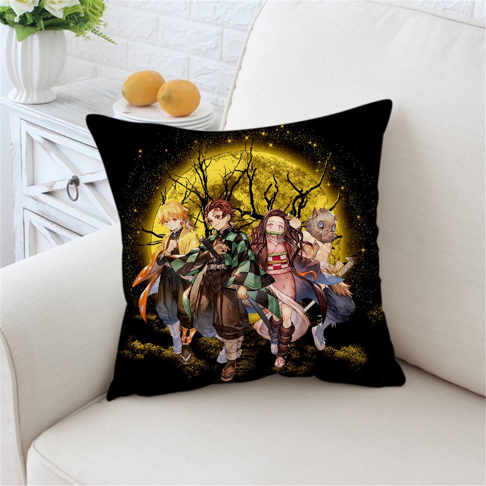 Demon Slayer Moonlight Anime Pillowcase Room Decor - Nearkii