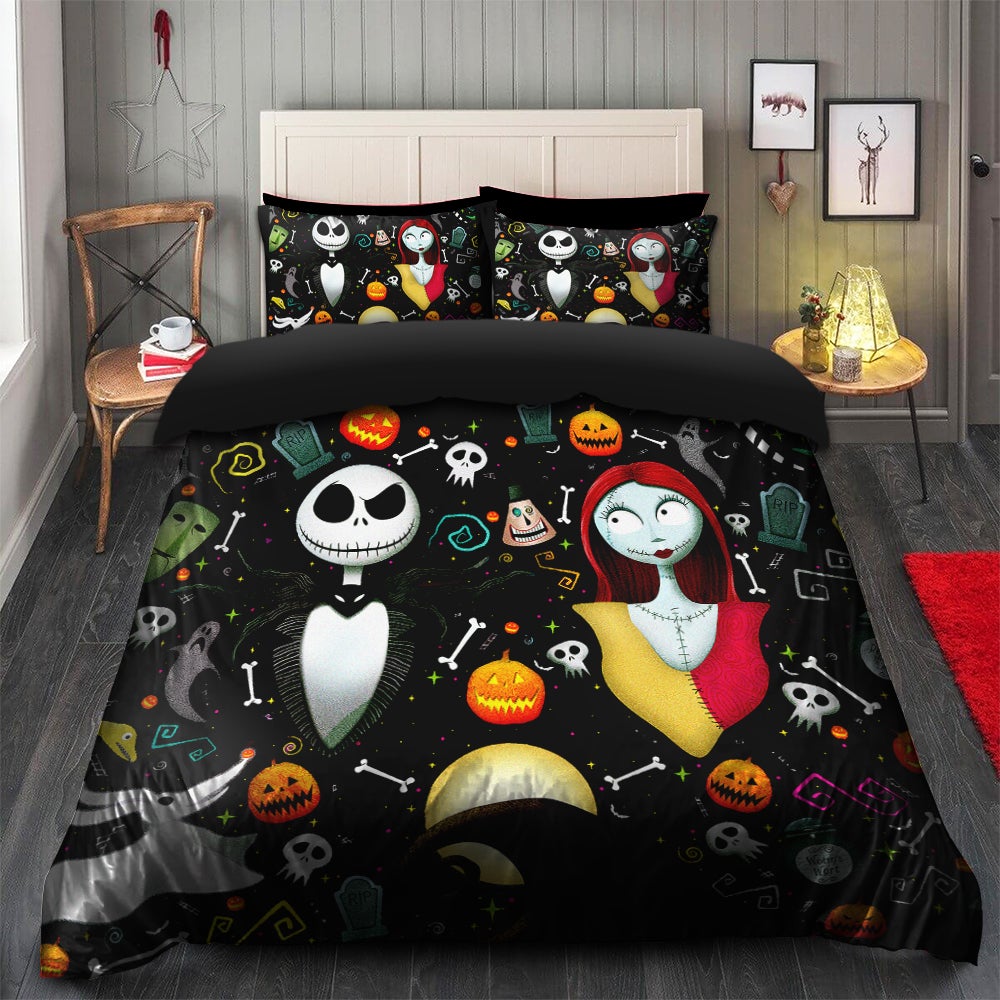 jack and sally duvet cover