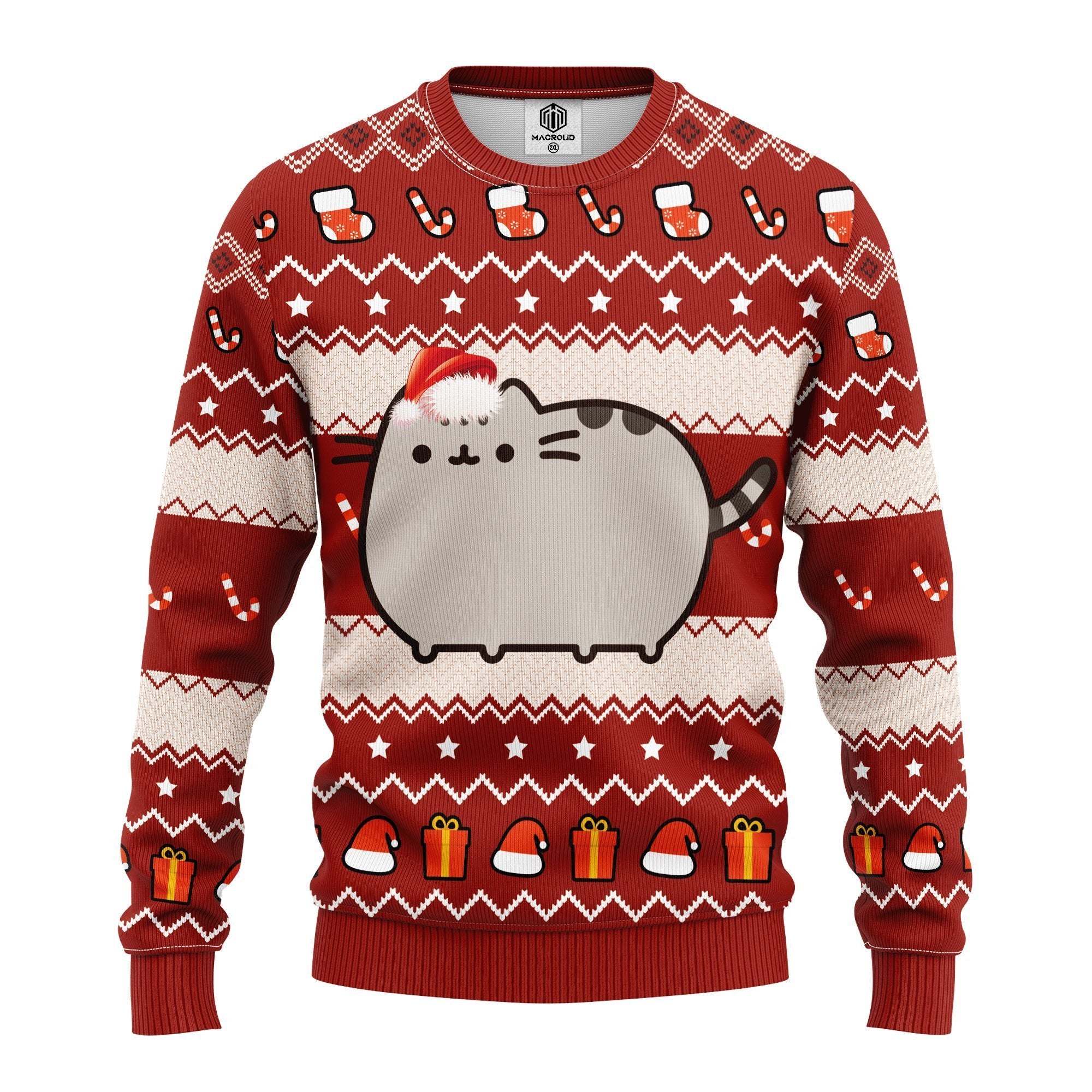 pusheen ugly christmas sweater