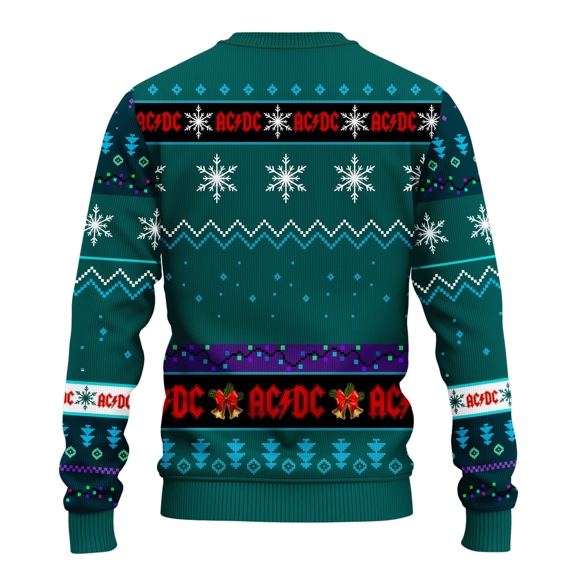 Acdc Ugly Christmas Sweater Blue Green Amazing Gift Idea Thanksgiving Gift