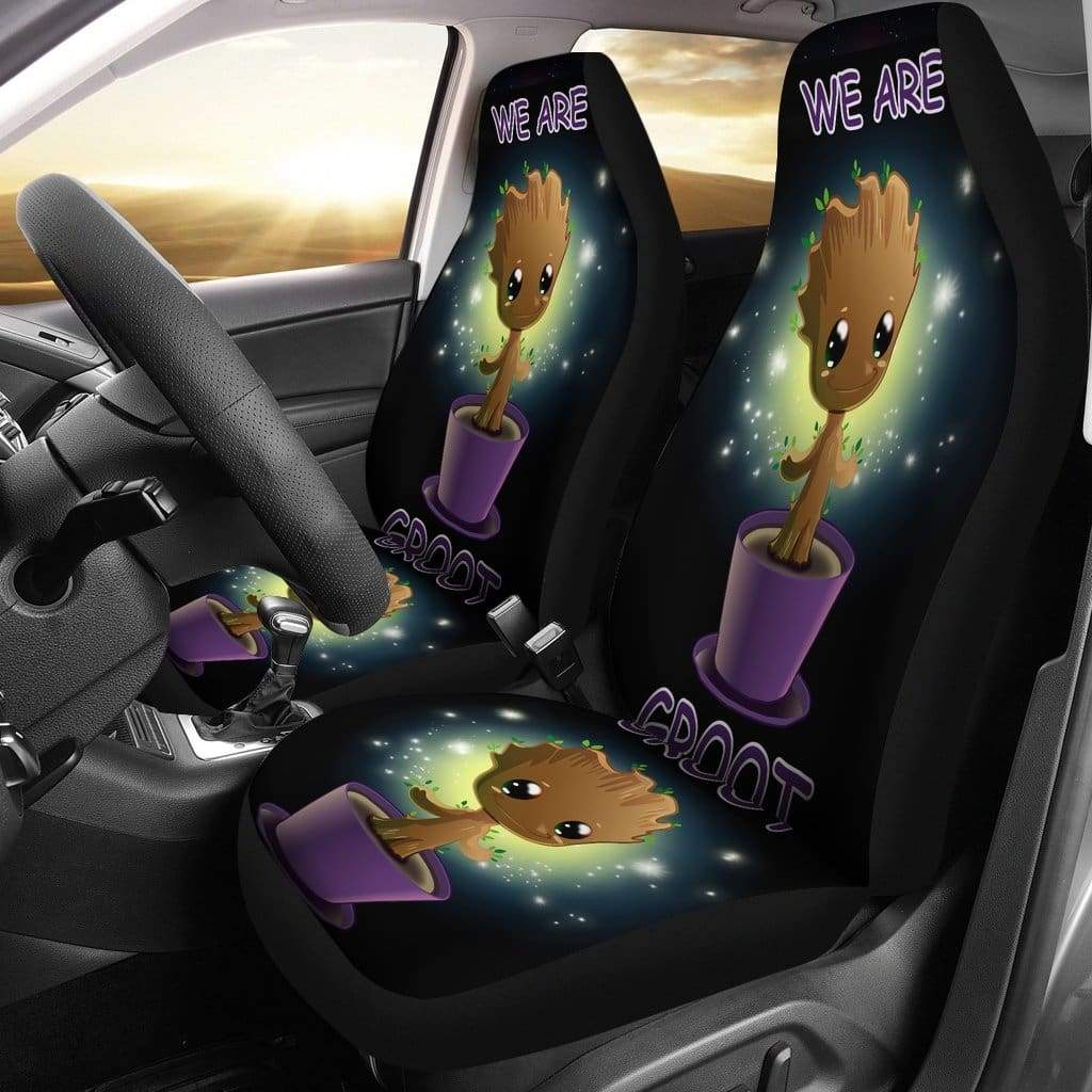 Baby Groot Car Premium Custom Car Seat Covers Decor Protectors