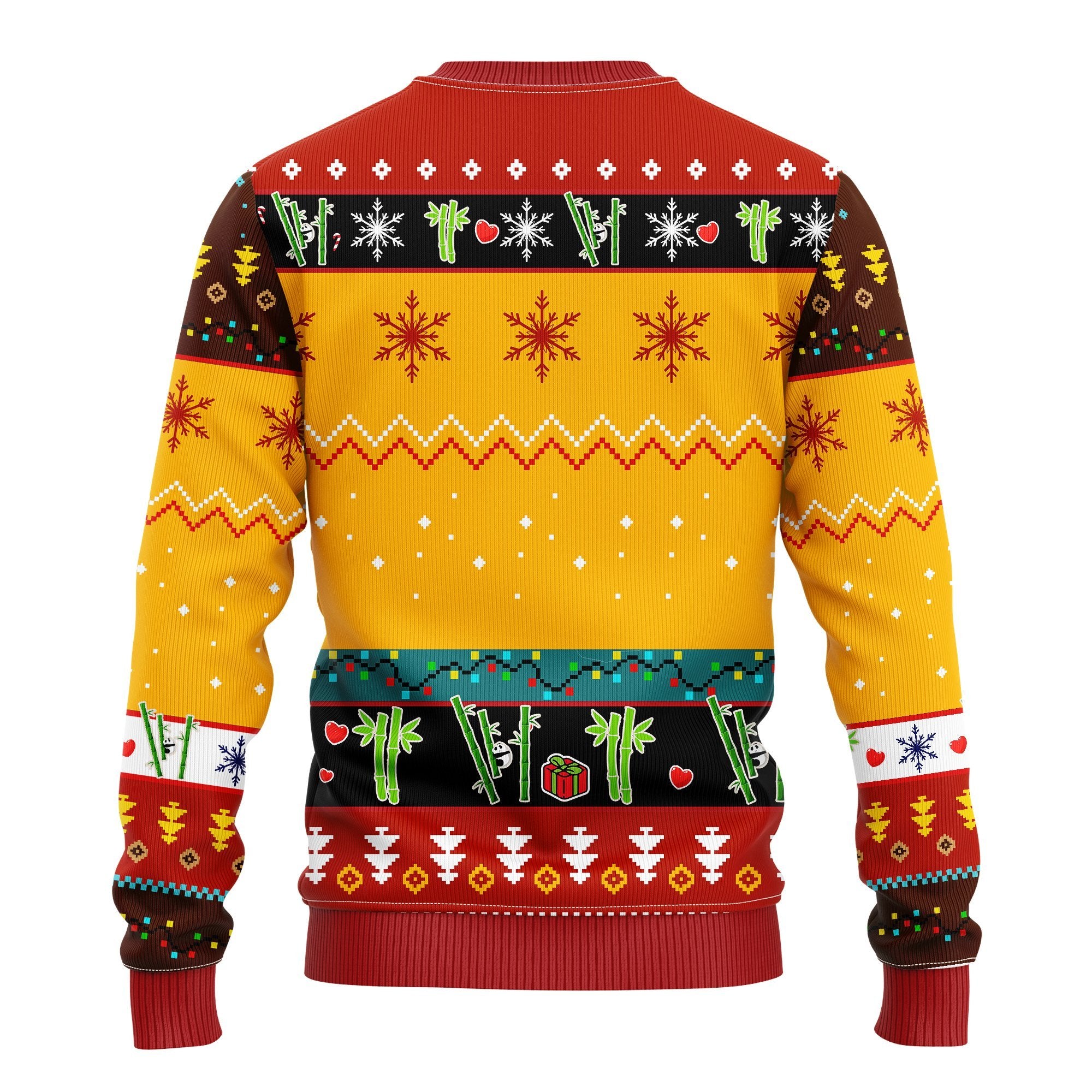 Panda Ugly Christmas Sweater Yellow Amazing Gift Idea Thanksgiving Gift