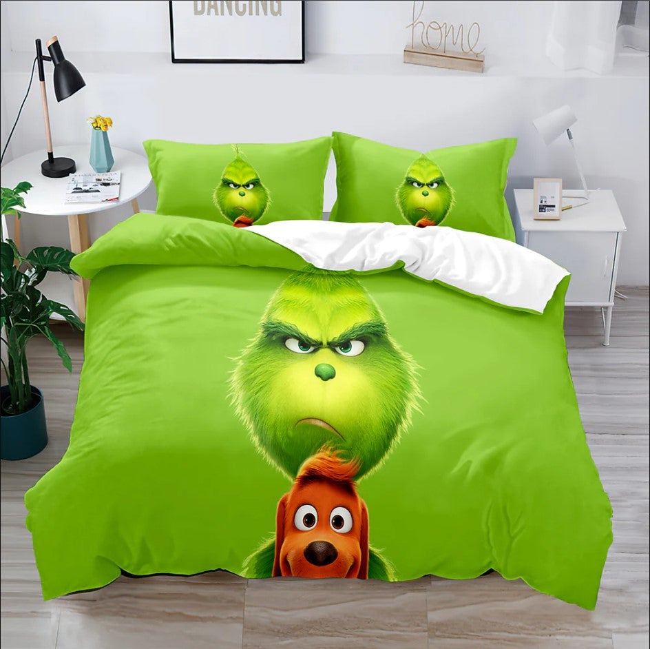 grinch single duvet cover