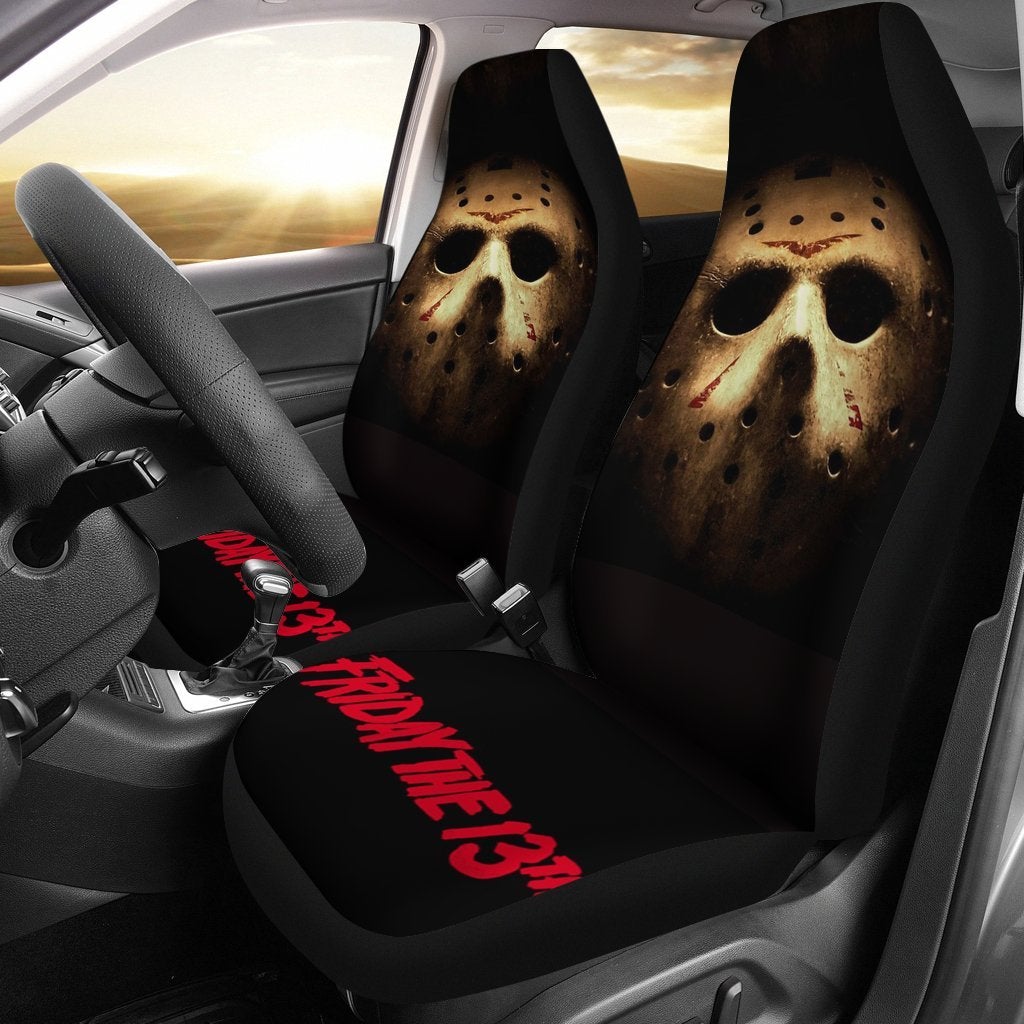 Friday The 13th Jason Voorhees Horror Movies Premium Custom Car Seat Covers Decor Protectors