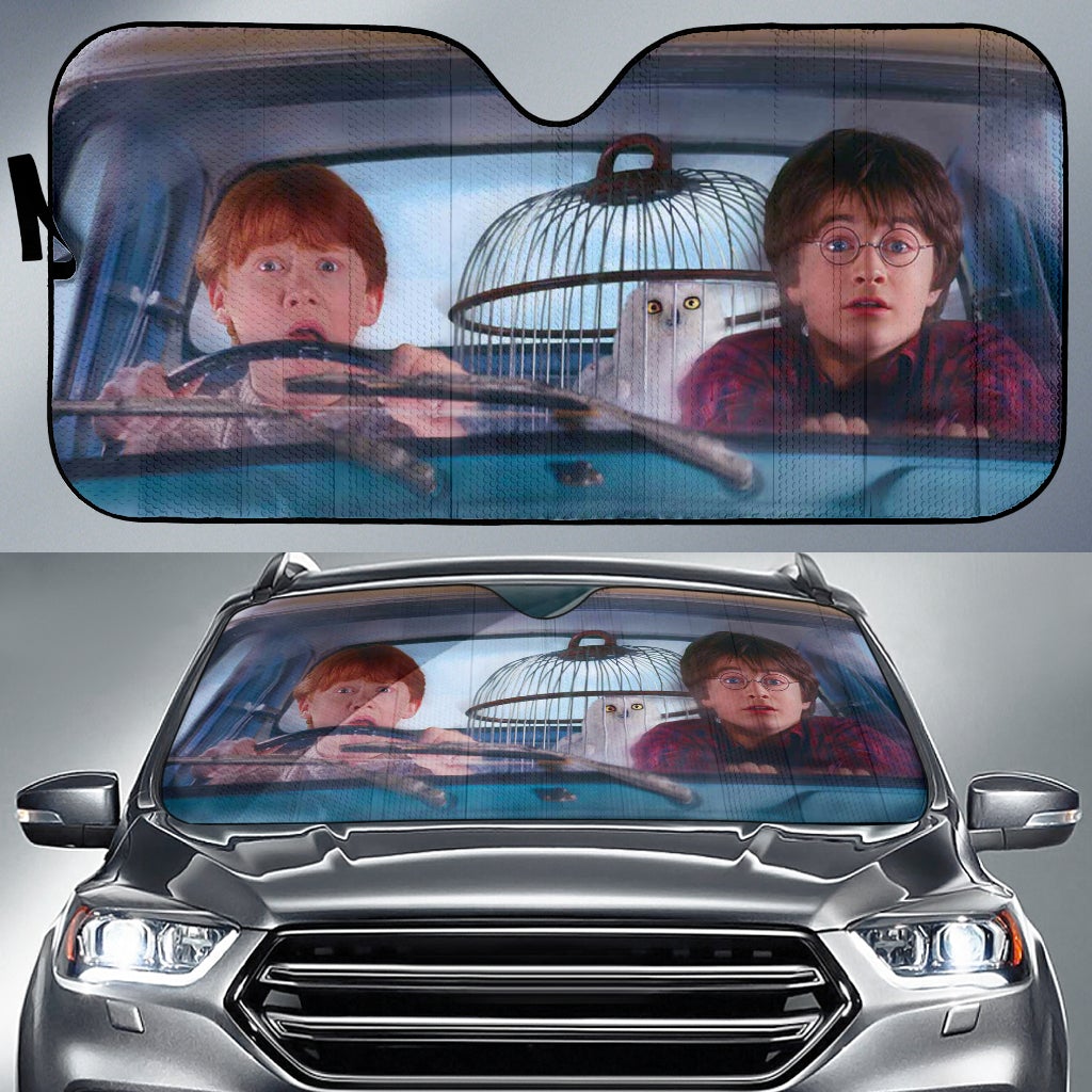 Funny Harry Potter Car Auto Sun Shades Windshield Accessories Decor Gift