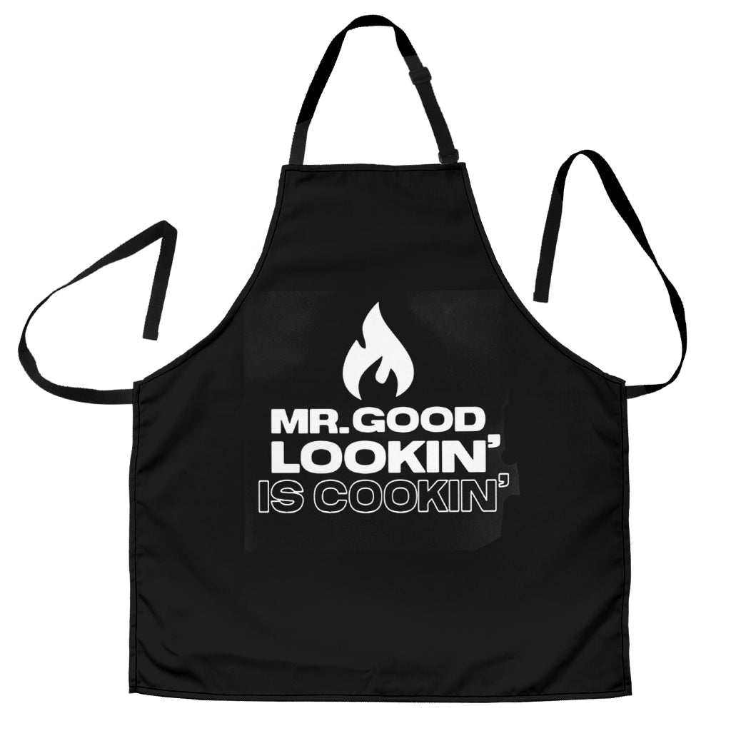 Mr. Good Looking Is Cooking Custom Apron Gift for Cooking Guys