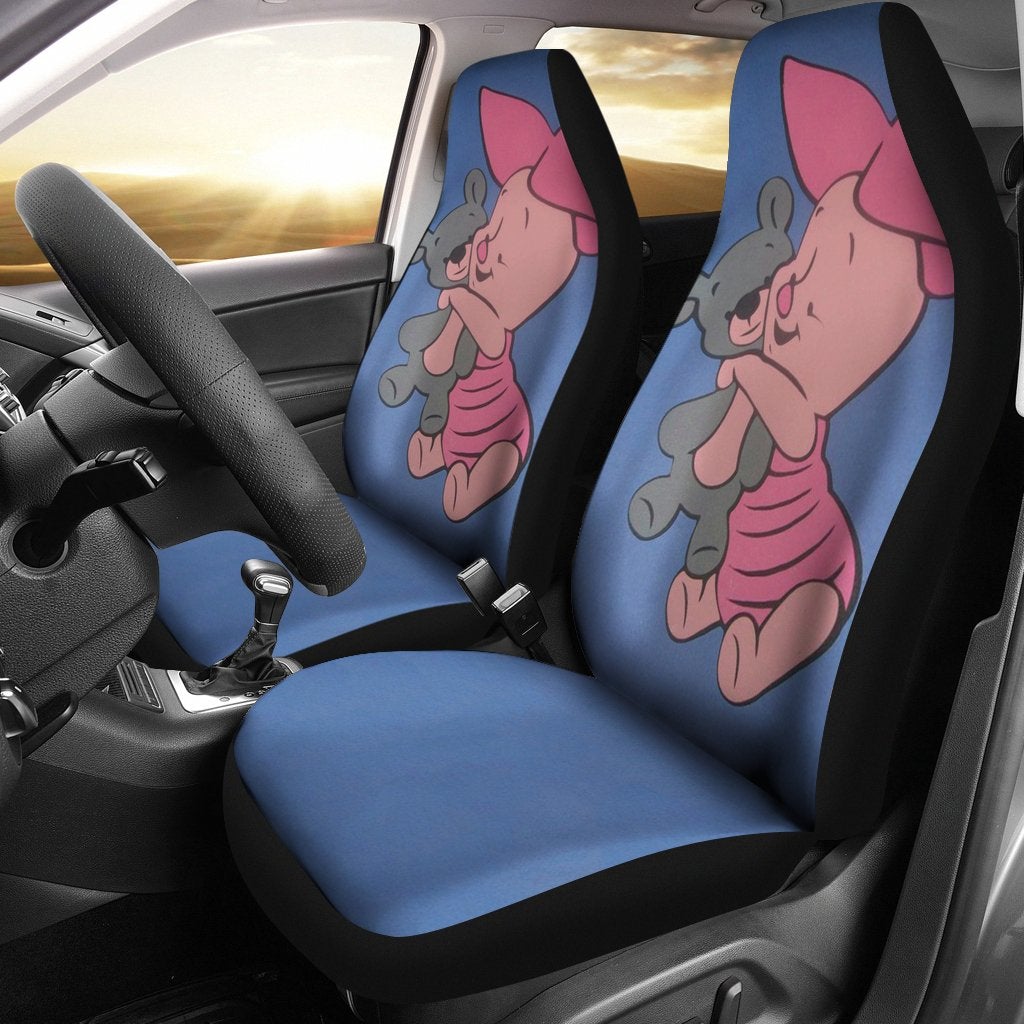 Piglet And Teddy Premium Custom Car Seat Covers Decor Protector
