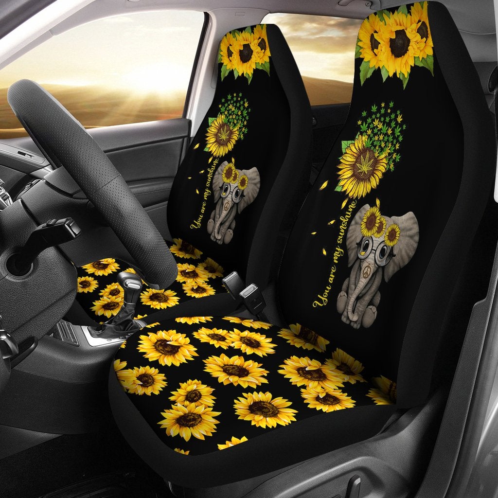 Best Sunflower Elephant Seat Covers Car Decor Car Protector