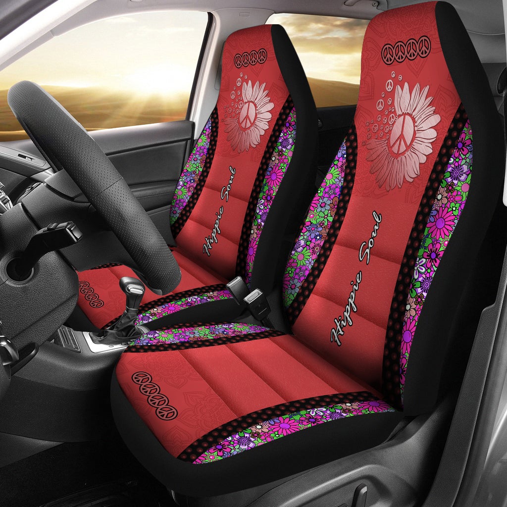Best Hippie Soul Red Premium Custom Car Seat Covers Decor Protector