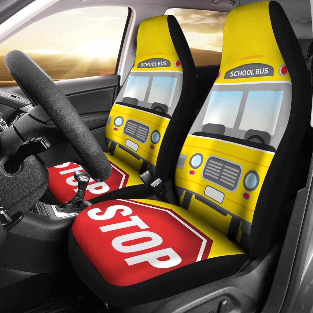 Best School Bus Driver Premium Custom Car Seat Covers Decor Protector