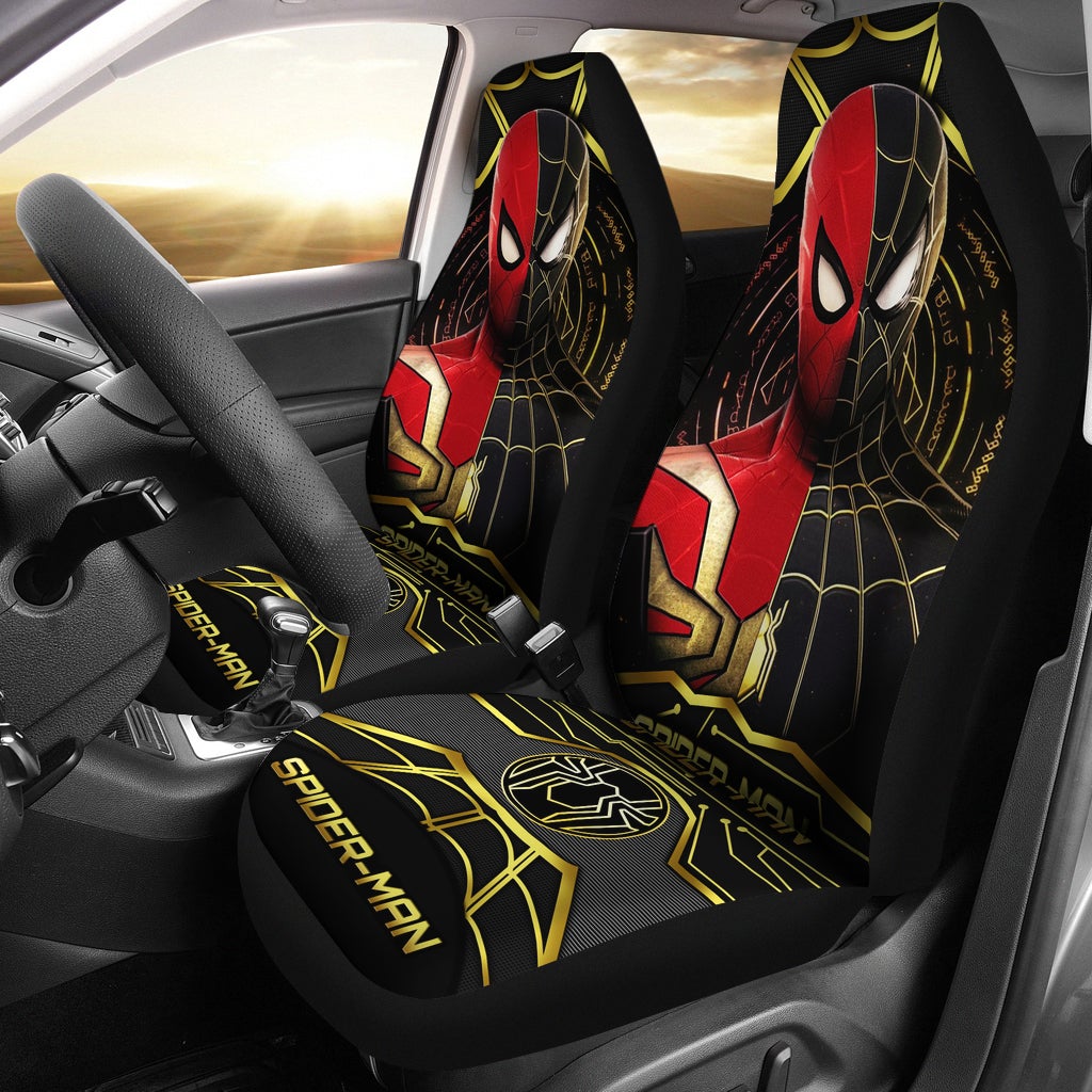 Spider Man Black Red Car Seat Covers
