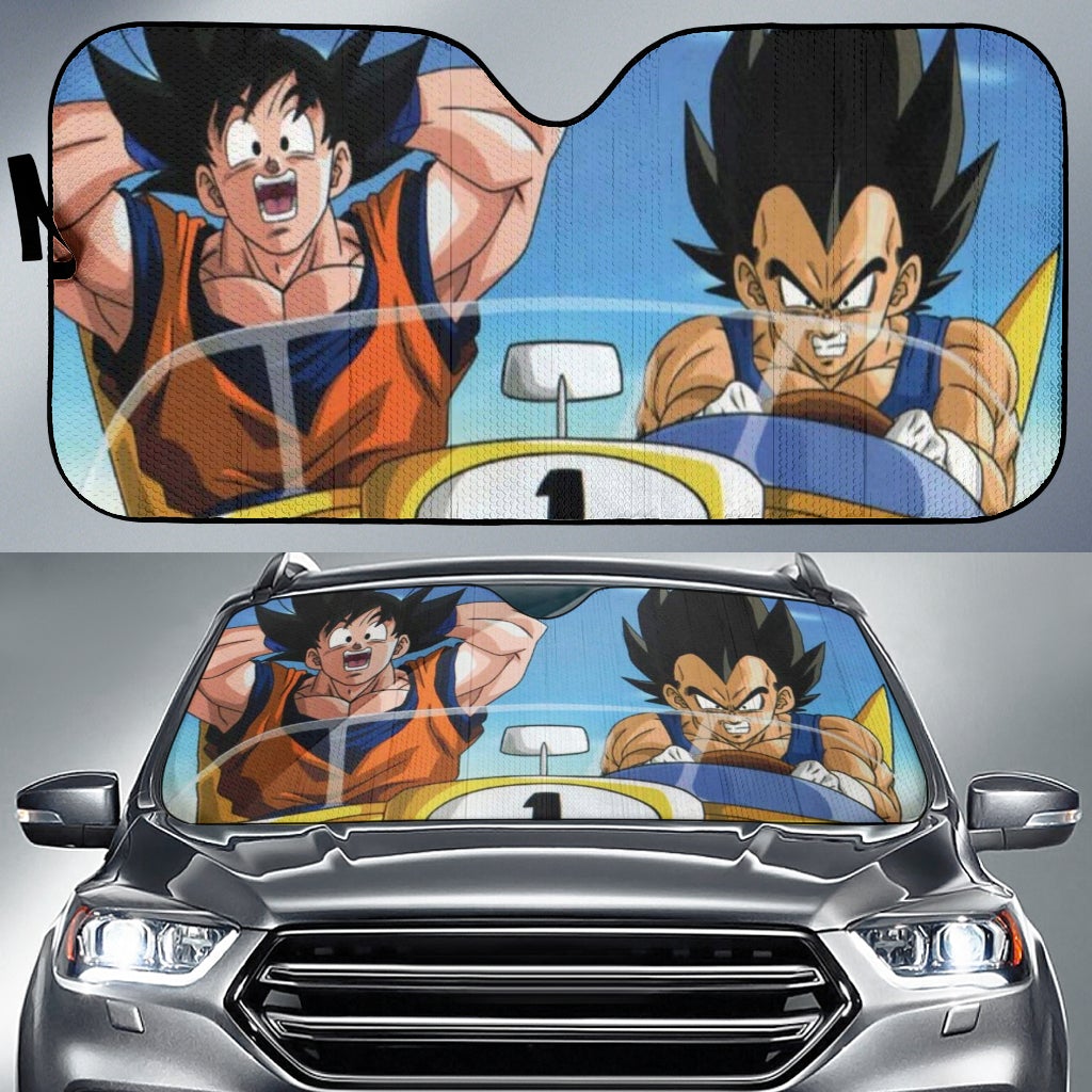 Dragon Ball Goku And Vegeta Car Auto Sunshades