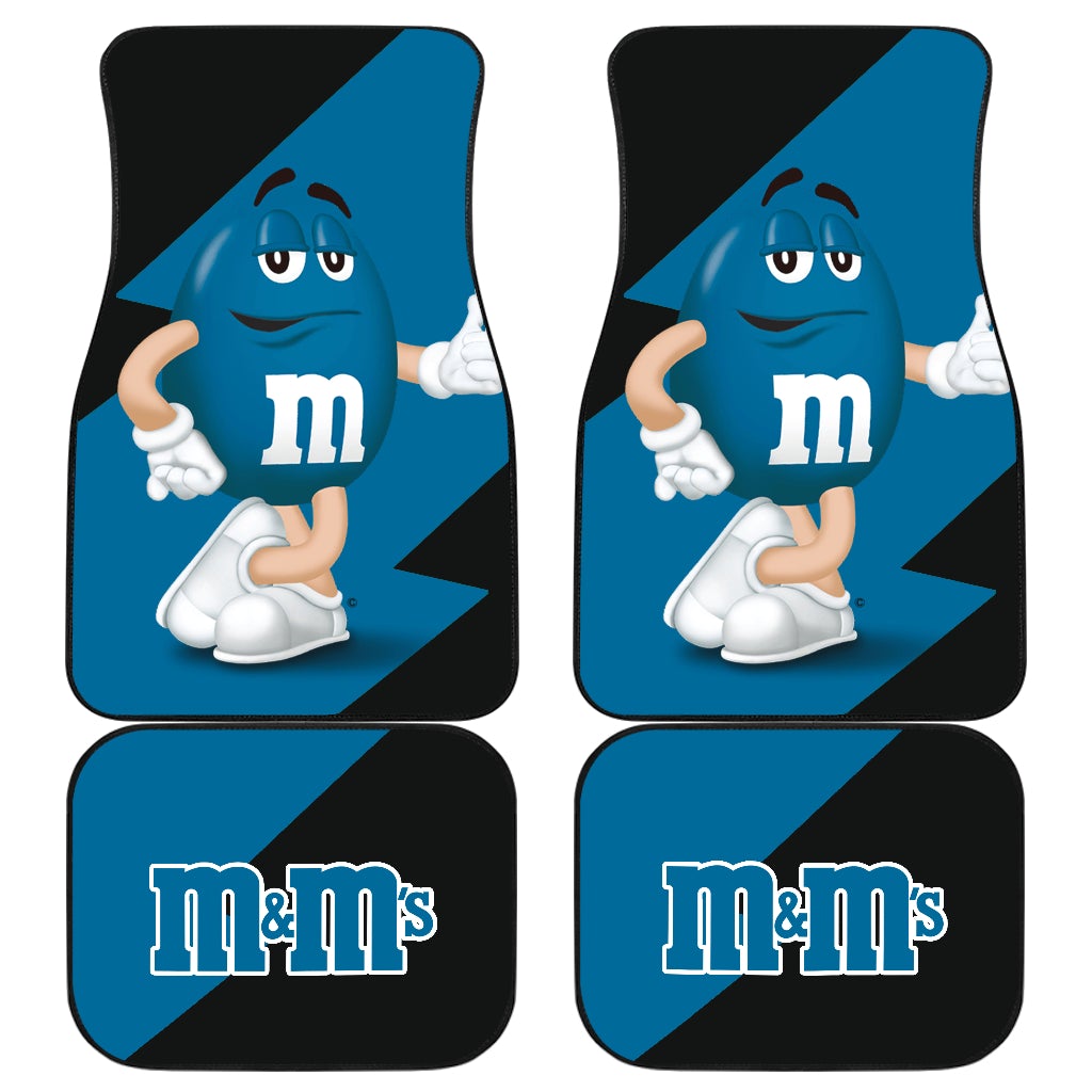 M&M's Candy Ice Cream Cones Chocolate Blue Car Floor Mats Funny Gift Idea