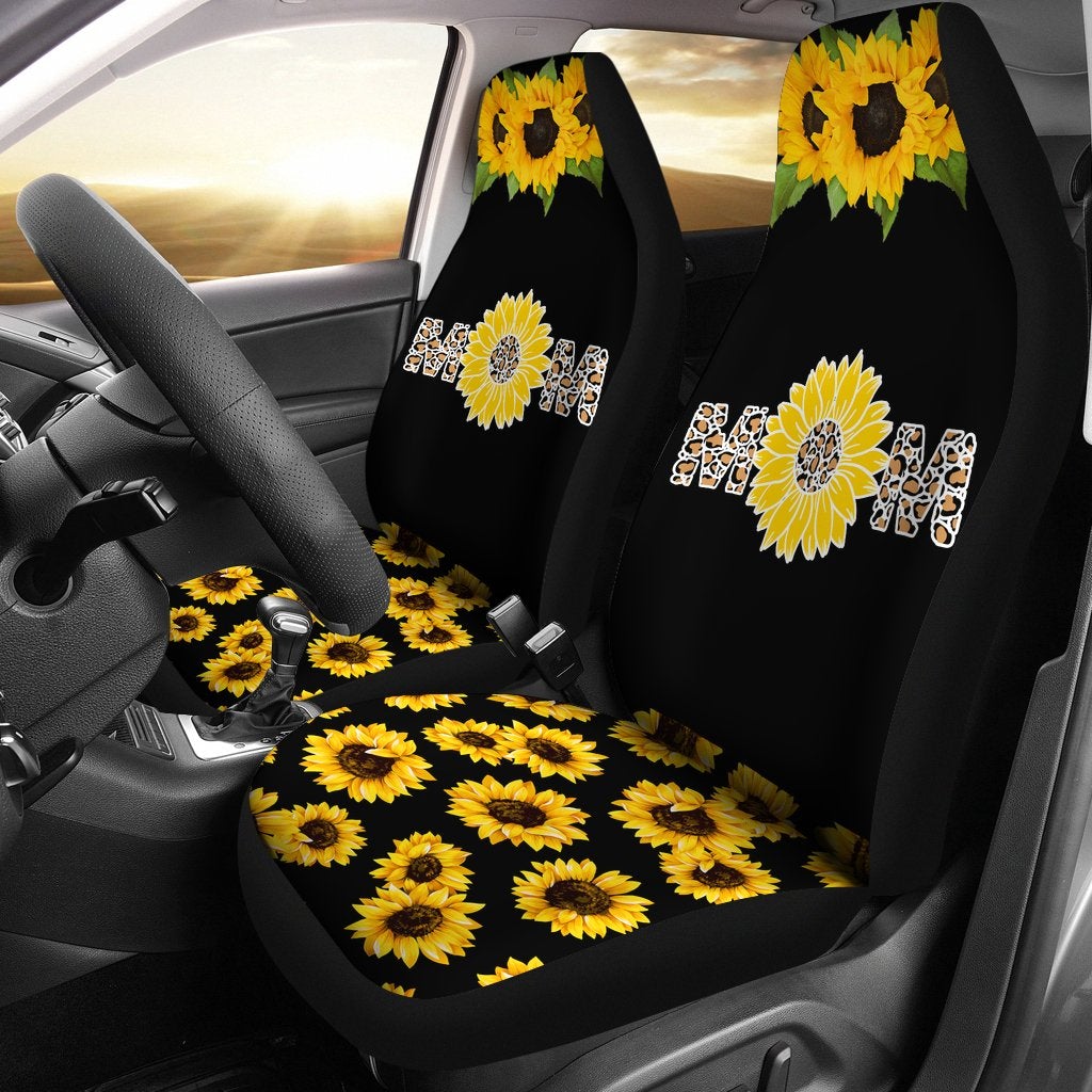 Best Mom Sunflower Premium Custom Car Seat Covers Decor Protector