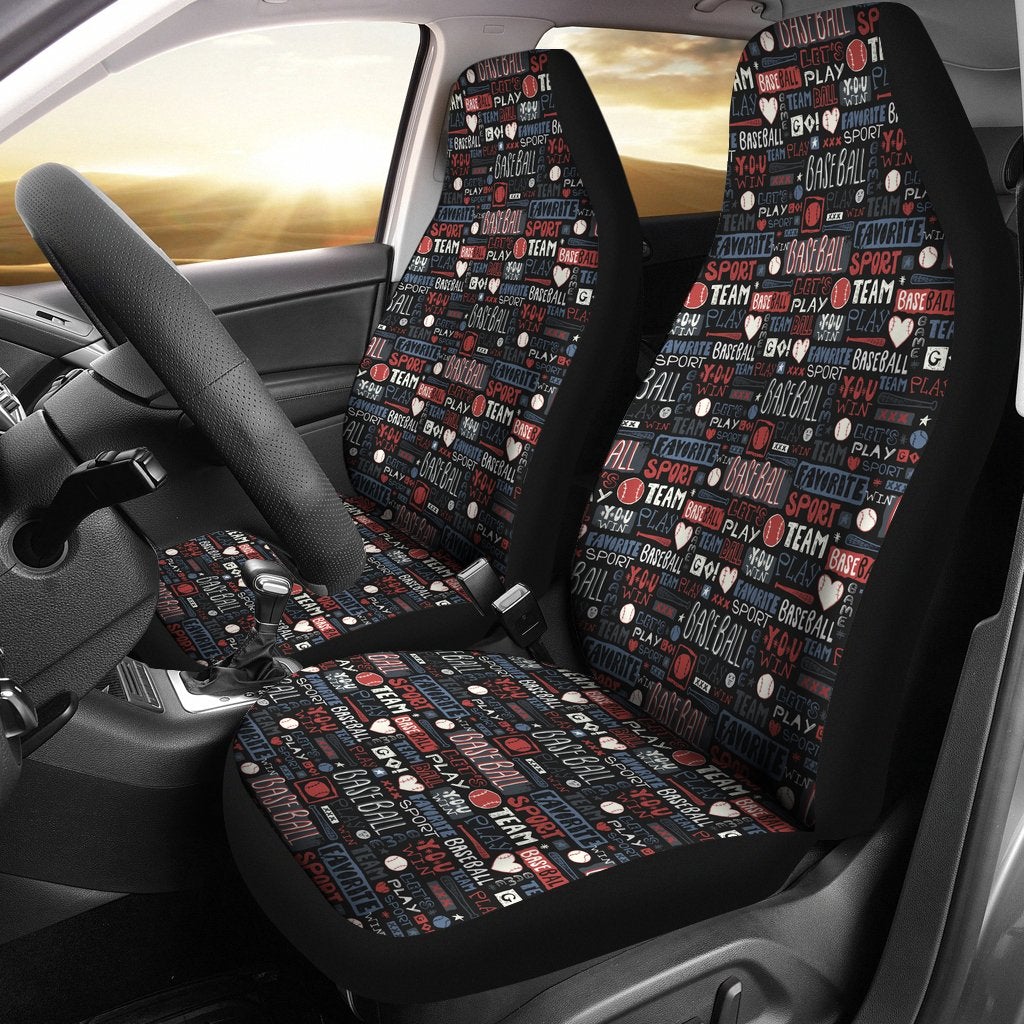 Best Abstract Sketch Seamless Pattern Baseball Premium Custom Car Seat Covers Decor Protector