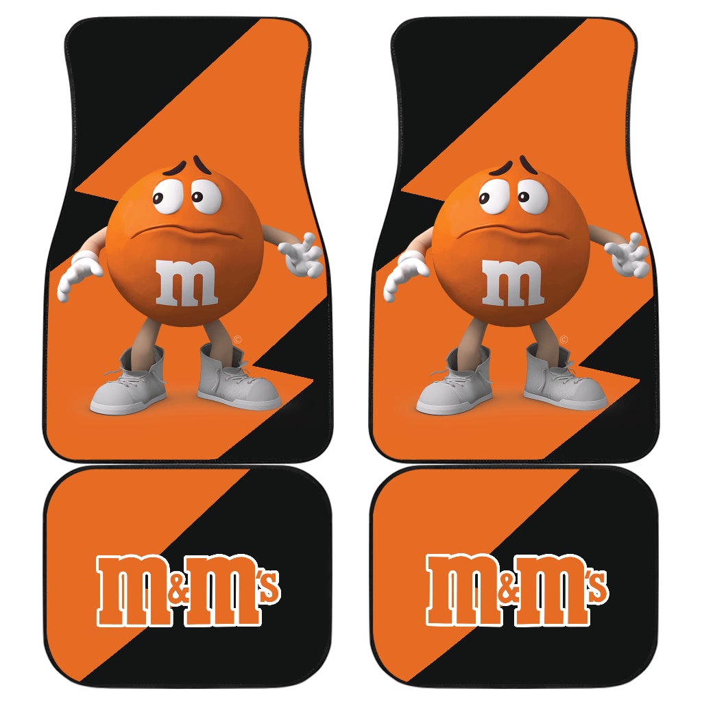 M&M's Candy Ice Cream Cones Chocolate Orange Car Floor Mats Funny Gift Idea