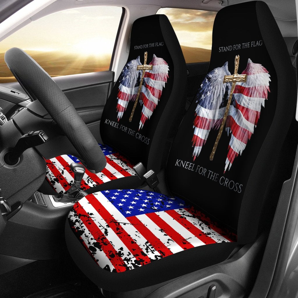 Best Social Worker Us Flag Premium Custom Car Seat Covers Decor Protector