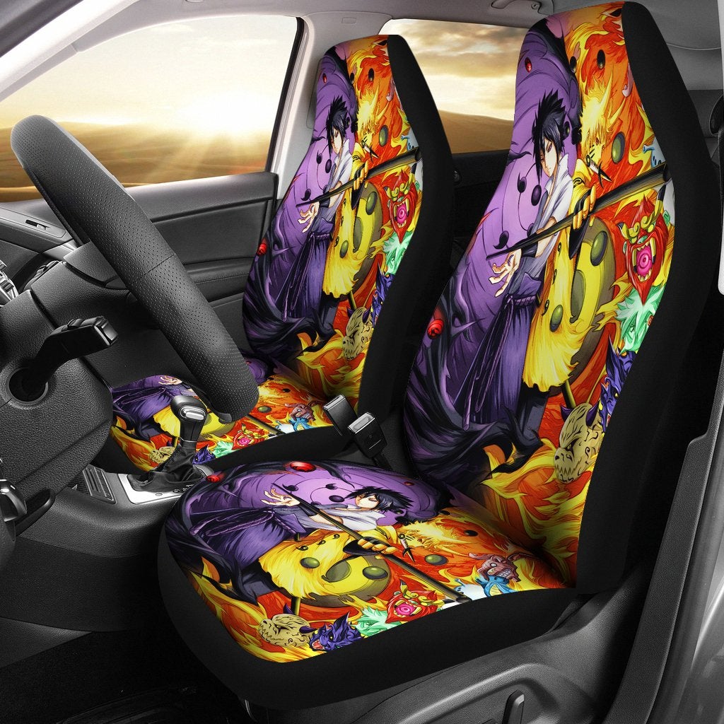 Naruto Sasuke Car Seat Covers Amazing Best Gift Idea