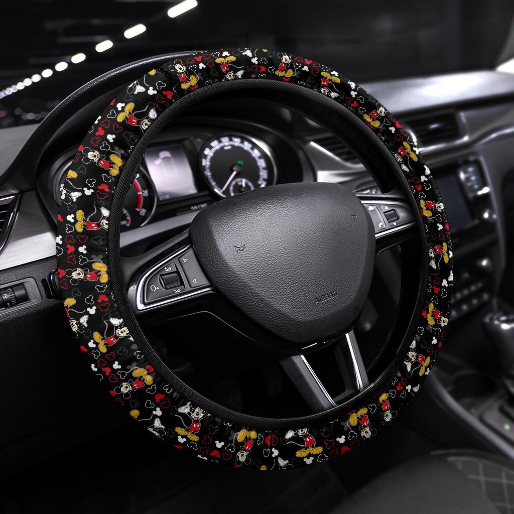 Mickey Premium Custom Car Steering Wheel Cover