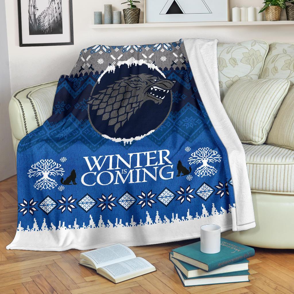 Game Of Thrones Winter Is Coming Ugly Christmas Custom Blanket Home Decor