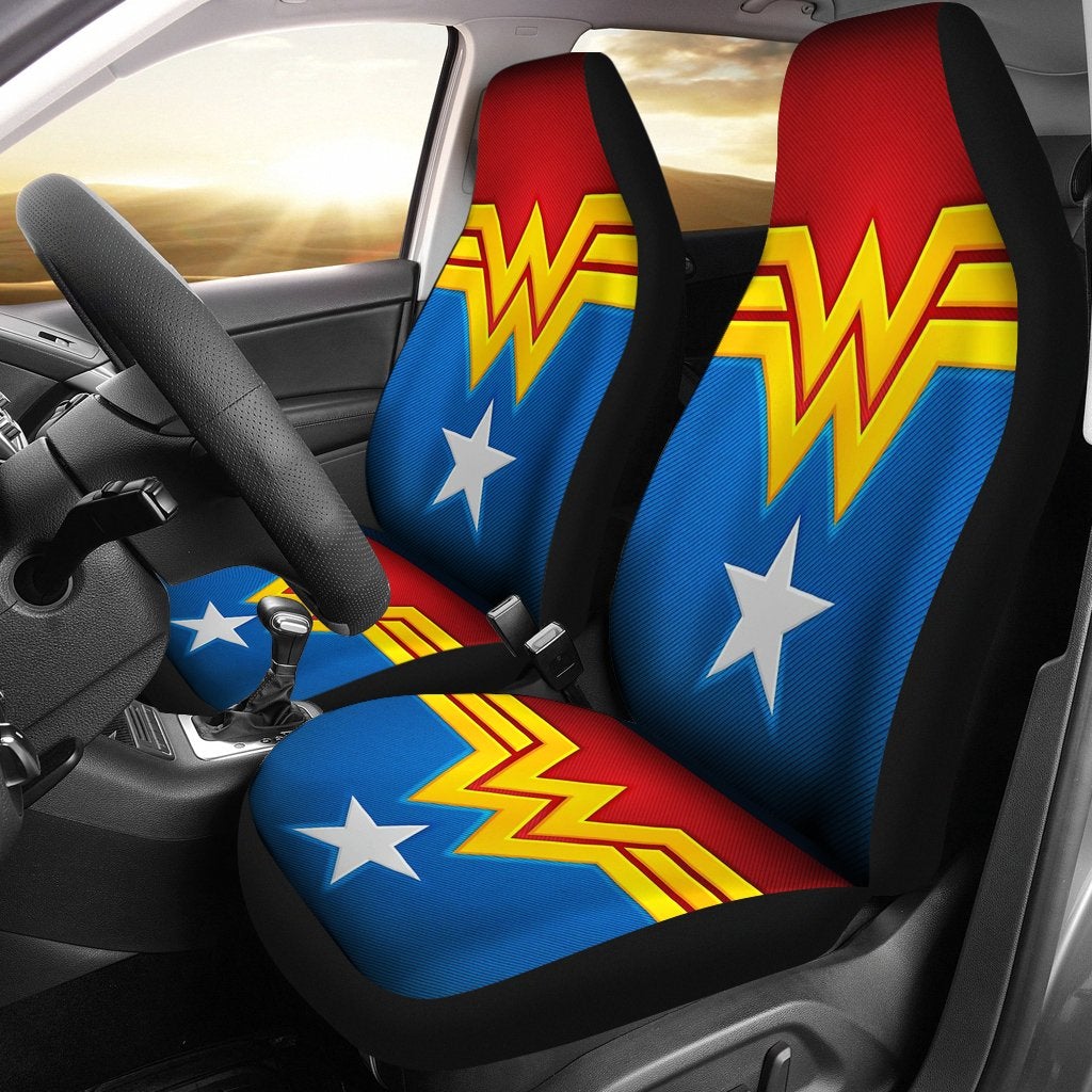 Wonder Woman Premium Premium Custom Car Seat Covers Decor Protector