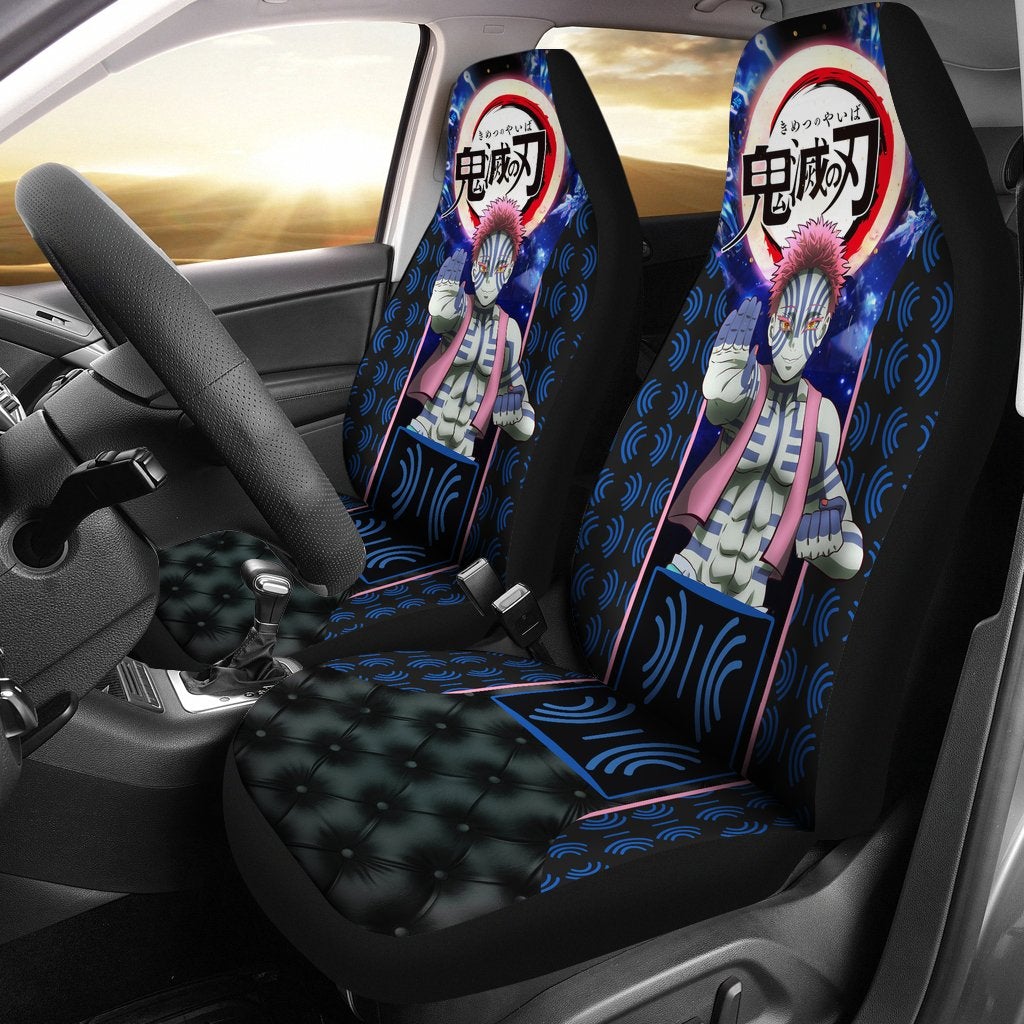 Akaza Demon Slayer Season 2 Custom Car Premium Custom Car Seat Covers Decor Protectors Car Accessories Anime Gift